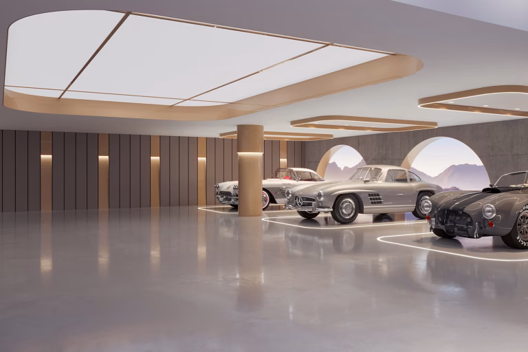 Exklusiver Garagenausbau einer Luxusgarage